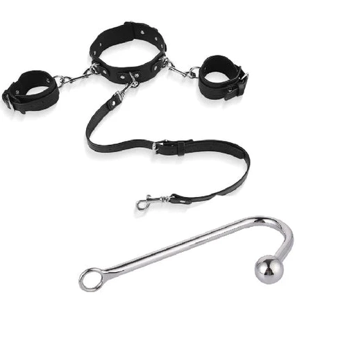 and Anal Beaded Elegant Cuffs Collar Hook 5334 with 0624